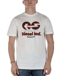 DIESEL - T-Shirt T-Just E18 Cotton - Lyst