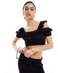 ASOS - Knitted Stitch Cami Top With Tie Detail Co-Ord - Lyst
