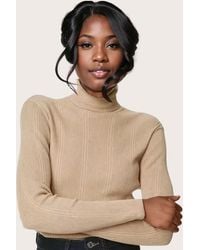 Marks & Spencer - Ribbed Fine Knit Roll Neck Jumper - Lyst