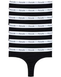 French Connection - 7 Pack Cotton Fcuk Ladies Thongs - Lyst