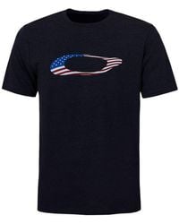 Oakley - Short Sleeve Crew Neck Ellipse Usa T-Shirt 457355 02E Cotton - Lyst