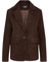 Infinity Leather - Soft Goat Suede Blazer Jacket-Kolkata - Lyst