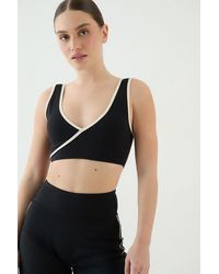 DSGN Studio - Sculpt Wrap Front Sports Bra - Lyst