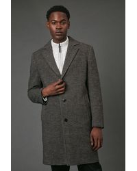 MAINE - Textured Wool Blend Epsom Coat - Lyst