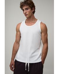 BoohooMAN - Essential Regular Fit Waffle Vest - Lyst