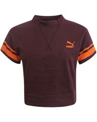 PUMA - Tipping Crop Top Textile - Lyst