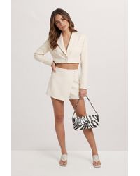 MissPap - Tailored Button Front Skort - Lyst