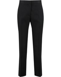Jil Sander - Wollen Cropped Broek - Lyst