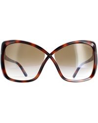 Tom Ford - Butterfly Blonde Havana Gradient Ft0943 Jasmin Sunglasses - Lyst
