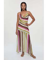 Karen Millen - Beach Viscose Georgette Photographic Floral Slip Dress - Lyst