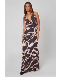 Urban Bliss - Tort Halter Cowl Maxi Dress - Lyst