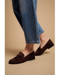 Oasis - Toni Faux Suede Tassel Loafers - Lyst