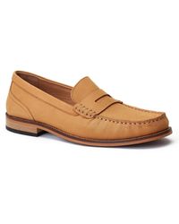 Base London - Garfield Leather Burnt Loafers - Lyst