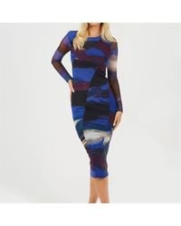 Brave Soul - Crew Neck Long Sleeve Midi Dress - Lyst