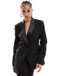 ASOS - Design Tux Double Breasted Blazer - Lyst