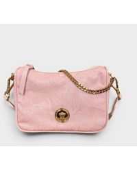 Versace - Hobo Medusa Logo Floral Shoulder Bag - Lyst