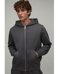 BoohooMAN - Essential Regular Fit Zip Through Hoodie - Lyst