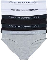 French Connection - 5 Pack Cotton Ladies Briefs - Lyst