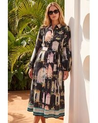 Roman - Garden Border Shirt Dress - Lyst