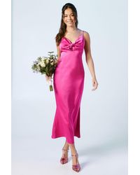 Oasis - Strappy Tie Detail Bridesmaids Dress - Lyst