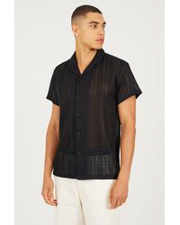 Brave Soul - Short Sleeve Sheer Shirt - Lyst