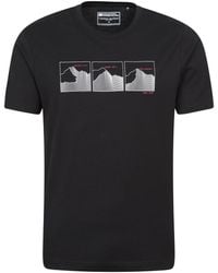 Mountain Warehouse - '3 Peaks' Printed Tee Cotton Breathable Casual T-Shirt - Lyst