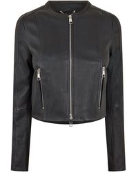 BOSS - 10251863 01 Leather Jacket - Lyst