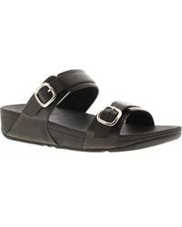Fitflop - Flip Flops Lulu Adjustable Slider Leather Slip On - Lyst