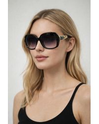 SVNX - Round Square Side Detail Sunglasses - Lyst