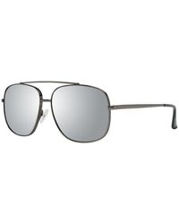Guess - Gunmetal Mirrored Trapezium Sunglasses - Lyst