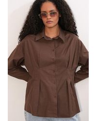 Bigdart - Fitted Poplin Shirt With Button Front - Lyst