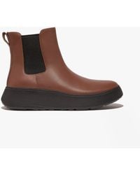 Fitflop - F-Mode Flatform Chelsea Boots Rich - Lyst