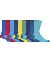 Gentle Grip - 9 Pairs Non Elastic Cotton Soft Loose Top Socks - Lyst