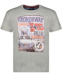 GEOGRAPHICAL NORWAY - Jalibu-t-shirt Met Korte Mouwen - Lyst