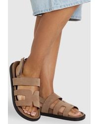 Boohoo - Wide Fit Cut Out Strap Sandals - Lyst