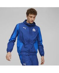 PUMA - Olympique De Marseille Pre-Match Football Jacket - Lyst