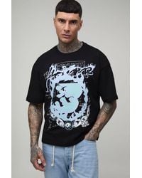 BoohooMAN - Tall Oversized Boxy Heavyweight Homme Graphic T-Shirt - Lyst