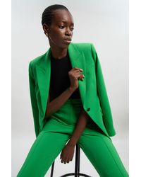 Karen Millen - Petite Compact Stretch Single Breasted Tailored Blazer - Lyst