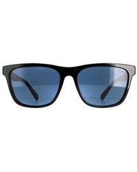 Polo Ralph Lauren - Rectangle Shiny Dark Sunglasses - Lyst