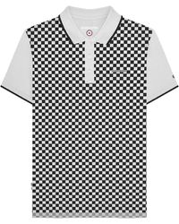 Lambretta - Two Tone All-Over Print Polo Shirt Cotton - Lyst