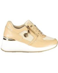 Laura Biagiotti - Beige Polyester Sneaker - Lyst