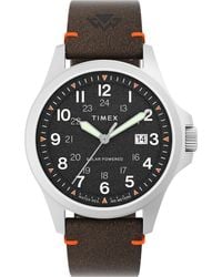 Timex - Field Post Solar Watch Tw2V64100 Leather (Archived) - Lyst