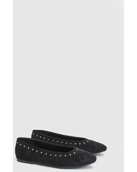 Good for the Sole - Alex Faux Suede Super Padded Flexi Studded Ballet Pumps - Lyst