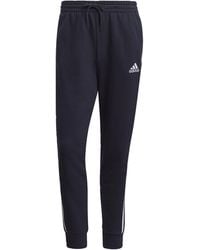 adidas - Essentials French Terry Tapered Cuff 3-stripes Joggers - Lyst