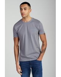 Foray - Short Sleeve Cotton Crew Neck Logo T-Shirt - Lyst