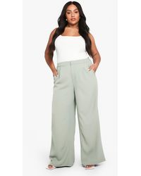 Boohoo - Plus Elasticated Back Tailored Trouser - Lyst