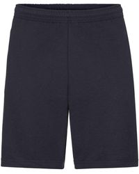 Fruit Of The Loom - Lightweight Casual Fleece Shorts (240 Gsm) (Deep) - Lyst
