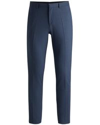 HUGO - Hesten232X Solid Patterned Slim Chinos - Lyst