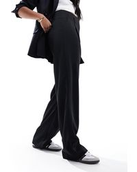 Vero Moda - Tailored High Waisted Relaxed Straight Leg Trousers With Belt Loop Detail - Lyst