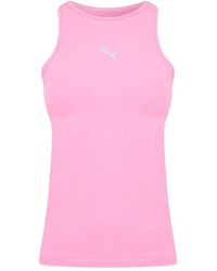 PUMA - Crew Neck Tank Top - Lyst